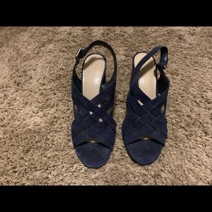 Navy nubuck sandal